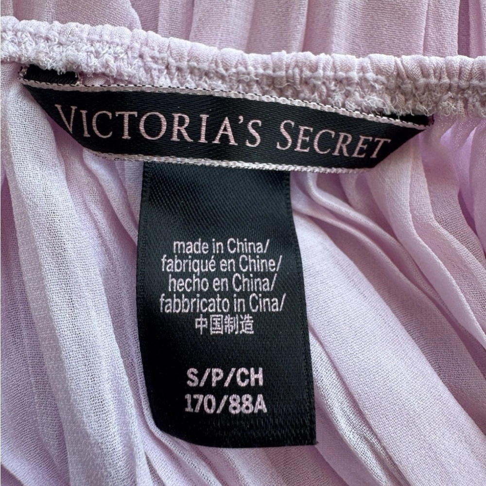 Victoria's Secret Pleated Teddy Babydoll Lilac Pink whimsy fairy Lingerie Dress - Picture 5 of 6